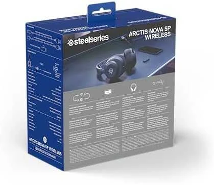 Belaidės žaidimų ausinės SteelSeries Arctis Nova 5P, Juodos spalvos