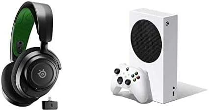 Belaidės ausinės su mikrofonu SteelSeries Arctis Nova 7X Over-Ear, Juodos/Žalios spalvos