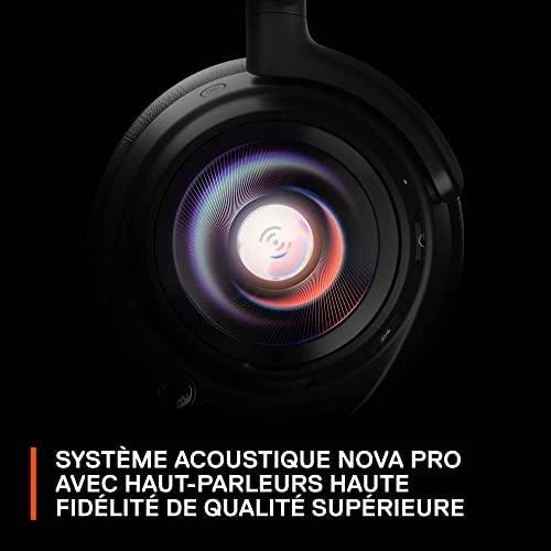 Belaidės ausinės žaidimams SteelSeries Arctis Nova Pro, Skirta PC ir PlayStation, Juodos spalvos