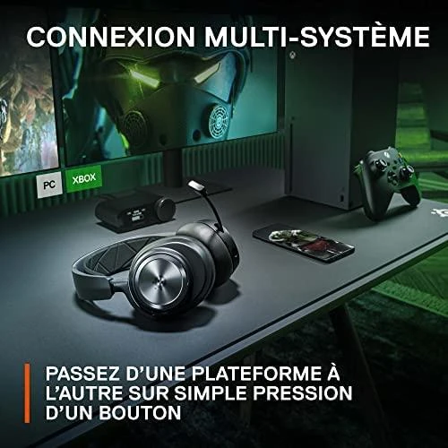 Belaidės ausinės žaidimams SteelSeries Arctis Nova Pro Wireless X, Juodos spalvos