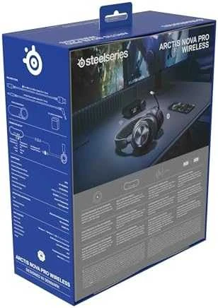 Žaidimų ausinės su mikrofonu SteelSeries Arctis Nova Pro Wireless P