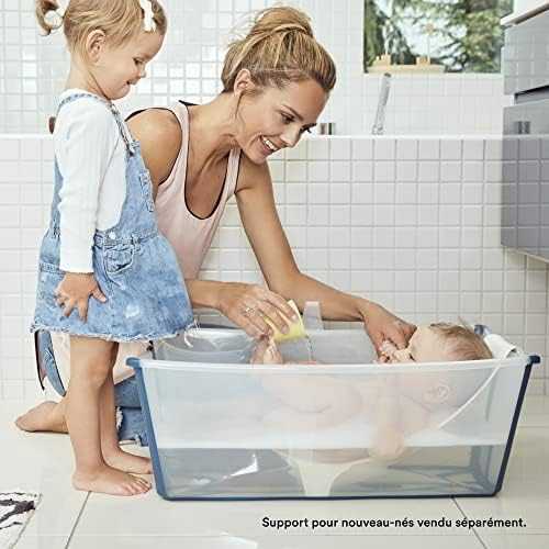 Stokke Flexi Bath - sulankstoma vaikiška vonelė | Skaidri žalia