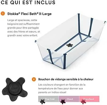 Stokke Flexi Bath - X-Large sulankstoma kūdikio vonelė | Baltas