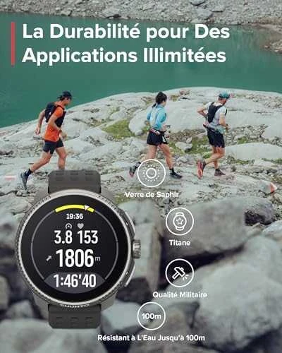 Išmanusis laikrodis Suunto Race Titanium Charcoal, Tamsiai pilkos spalvos korpusas su juodos spalvos dirželiu