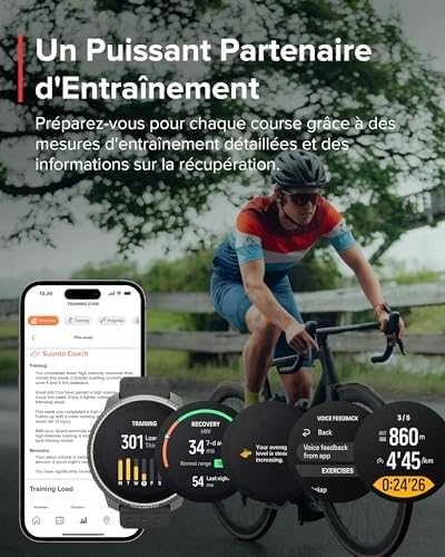 Išmanusis laikrodis Suunto Race Titanium Charcoal, Tamsiai pilkos spalvos korpusas su juodos spalvos dirželiu