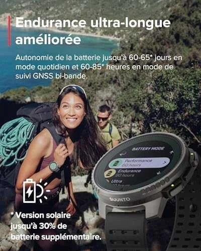 Išmanusis laikrodis Suunto Vertical Titanium Solar, Titano spalvos korpusas su juodos spalvos dirželiu