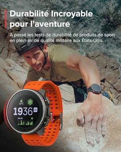 Išmanusis laikrodis Suunto Vertical Titanium Solar Canyon, Titano spalvos korpusas su oranžinės spalvos dirželiu