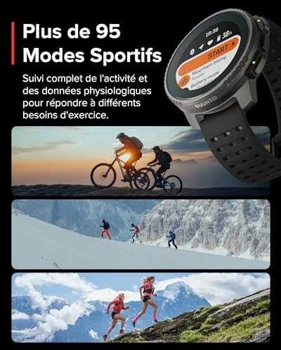 Išmanusis laikrodis Suunto Vertical Titanium Solar, Titano spalvos korpusas su juodos spalvos dirželiu