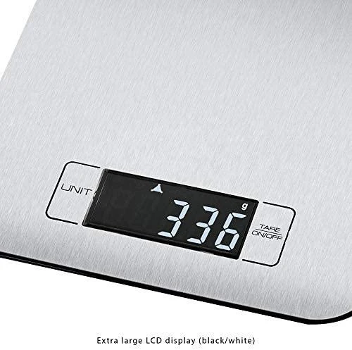 Virtuvinės svarstyklės Clatronic ProfiCook PC-KW 1061 Juodas, Nerūdijantis plienas Rectangle Electronic kitchen scale