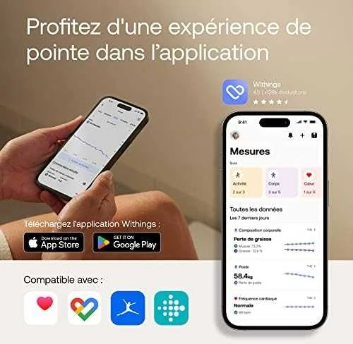 Withings Svarstyklės Body Comp - Juodos spalvos