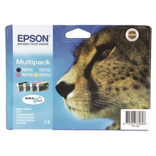 Epson C13T07154012 Ink cartridge multi pack, Juodas, Cyan, Magenta, Geltona