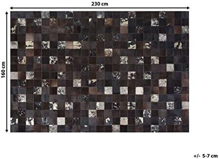 Beliani Kilimas BANDIRMA rudas 160 x 230 cm natūrali oda