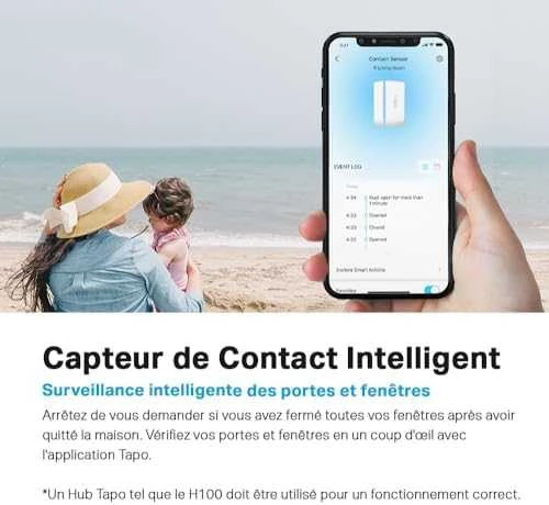 TP-LINK | Tapo išmanusis kontaktinis jutiklis | Tapo T110 | 868/922MHz