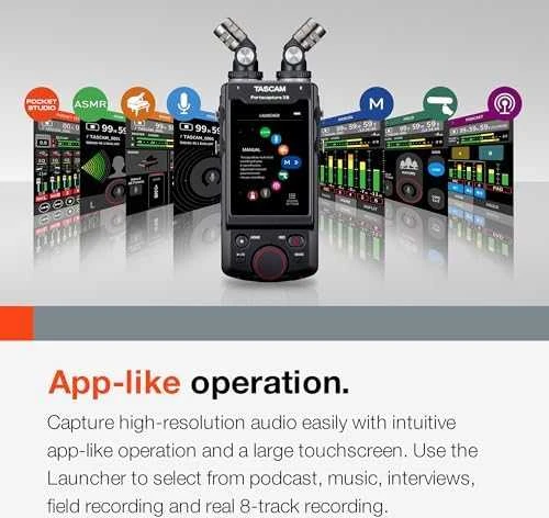 Tascam Portacapture X8 Nešiojamasis garso įrašymo įrenginys