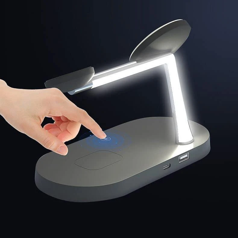 Belaidis įkroviklis 3in1 MagSafe Quick Charge Tech-Protect A12 juodos spalvos