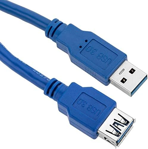 Kabelis USB Techly USB-A - USB-A 3 m Mėlyna (ICOC-U3-AA-30-EX)