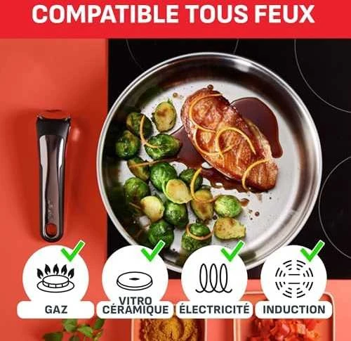 Puodų ir keptuvių rinkinys Tefal Ingenio Emotion, 20 dalių (L897SJ04)