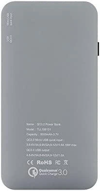 Tellur Pilkas 5000 mAh QC 3.0 powerbankas su 3in1 laidu