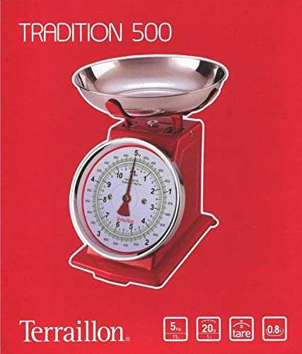 Virtuvinės svarstyklės Ariete Terraillon 14476 Tradition 500 Dual
