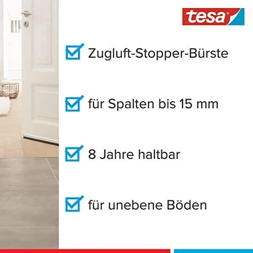 Uszczelka TESA ŠEPETĖLINIS TARPIKLIS COMFORT 1m x 40mm RUDAS