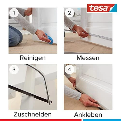 Uszczelka TESA ŠEPETĖLINIS TARPIKLIS COMFORT 1m x 40mm RUDAS