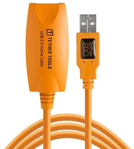 USB Prailginimo Laidas - Tether Tools Pro USB 2.0 5m, Orandžinė