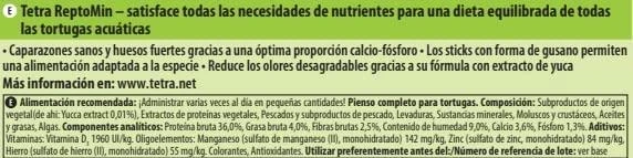 Tetra ReptoMin Sticks 10 l maistas