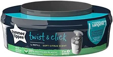 TOMMEE TIPPEE kasetė SANGENIC TWIST REFILL sauskelnių konteineriui, 1 vnt., 85100602