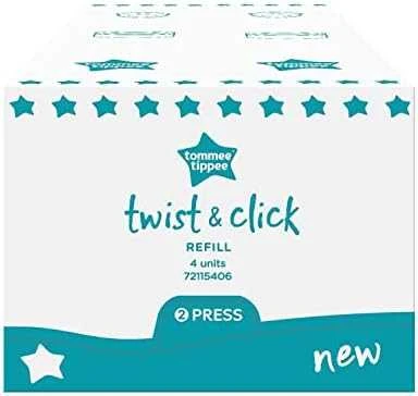 TOMMEE TIPPEE kasetė SANGENIC TWIST REFILL sauskelnių konteineriui, 1 vnt., 85100602