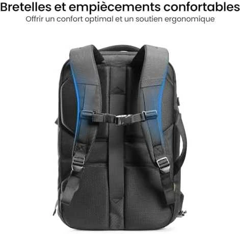 Travel Nešiojamas kompiuteris Backpack Tomtoc Navigator-T66 17"/40L (juodas)