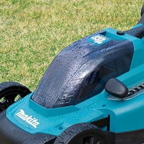 Makita DLM330RT akumuliatorinė vejapjovė 18 V ličio jonų, 1 x 5,0 Ah, DC18RC, 33 cm, 3 viename (pjovimas / surinkimas / mulčiavimas), 12,6kg,