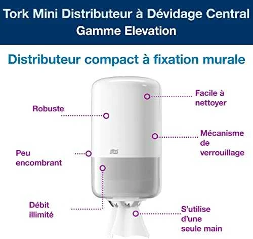 Nezatříděno Popierinių rankšluosčių dozatorius Tork Mini Centrefeed
