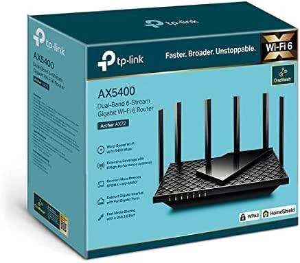Belaidis maršrutizatorius|TP-LINK|Belaidis maršrutizatorius|5400 Mbps|Wi-Fi 6|IEEE 802.11a|IEEE 802.11 b/g|IEEE 802.11n|