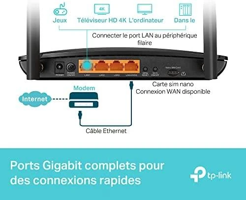 TP-LINK TPLINK LTE Maršrutizatorius ARCHER MR500 (ARCHER MR500)