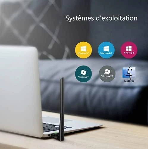 TP-LINK | Dviejų dažnių USB 2.0 adapteris | Archer T2U Plus