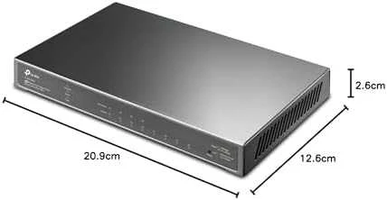 Šakotuvas TP-LINK JetStream 8 prievadų Gigabit Smart Switch su 4 prievadų PoE+
