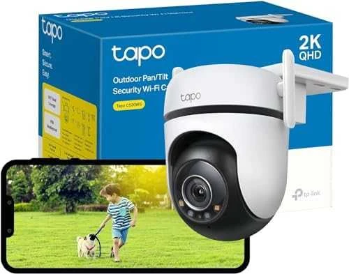 TP-LINK | Pan/Tilt Security Wi-Fi kamera | Tapo C520WS | Kupolas | 4 MP | 3,18 mm/F1,6 | IP66 | H.264 | „MicroSD“, iki 512 GB