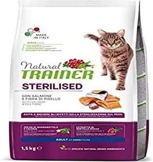 Natural Trainer Cat adult Sterilised lašiša su lašiša 1.5kg