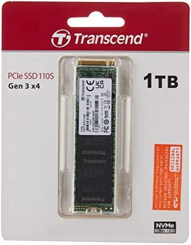 Transcend SSD 110S 1TB 3D NAND Flash PCIe Gen3 x4 M.2 2280, R/W 1700/1500 MB/s