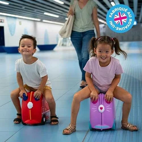 Trunki kelioninis lagaminas su ratukais vaikams | Gaisrinis automobilis Frank