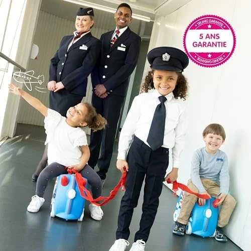 Vaikiškas lagaminas Trunki Percy Police Car, 18 l / 21x46x31 cm