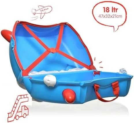 Vaikiškas lagaminas Trunki Percy Police Car, 18 l / 21x46x31 cm