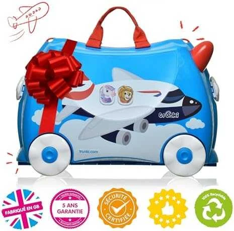 Vaikiškas lagaminas Trunki Percy Police Car, 18 l / 21x46x31 cm