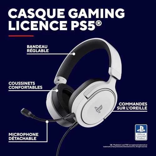 Trust GXT498W FORTA Baltos laidinės ausinės PS5