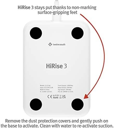 Twelve South HiRise 3 Wireless Charging Stand (juodas)