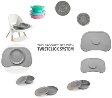 Twistshake kilimėlis su tvirtinama lėkšte rožinis 78439 78439