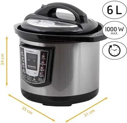 Daugiafunkcinis puodas First 1000W electric pressure cooker 6L