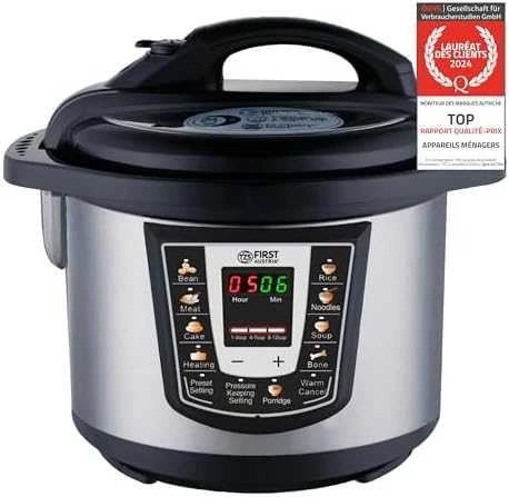 Daugiafunkcinis puodas First 1000W electric pressure cooker 6L