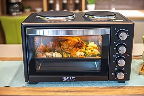 Elektrinė krosnelė First Austria Mini orkaitė su kaitvietėmis | 45L (FA-5045-4)