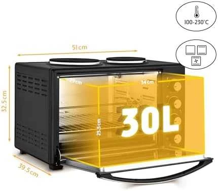 Elektrinė krosnelė First Austria Elektrinė viryklė su orkaite First FA-5045-6